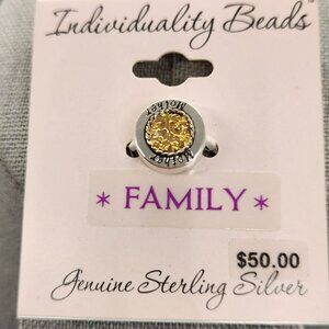 NWT Individuality Sterling Silver Mother Bead